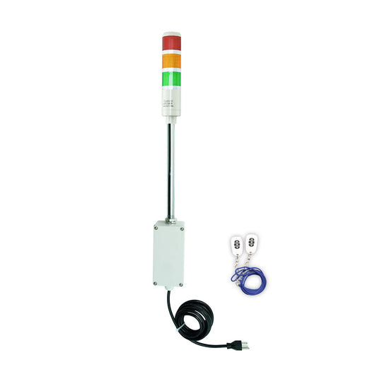 LED Andon Tower Light 2 Stack Light Red Green 110V AC Wireless Control