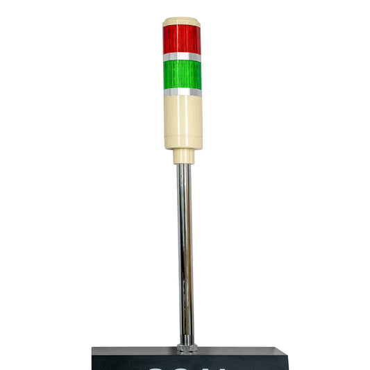 Production Pace Timer/Counter Display with Reset Box and Red Green Tower Light