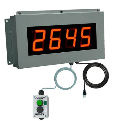 LED Industrial Counter with Control Switches