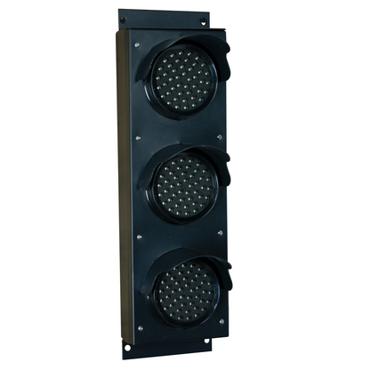 4 Inch Diameter Lens LED Traffic Light Signal, 3 Color, Wireless Key Fob, Power Cord (Plug And Play)