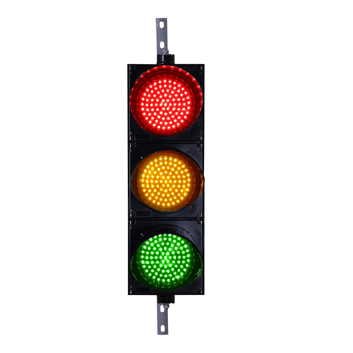 8 Inch Diameter Lens LED Traffic Light Signal - 3 Color, 3 Lights, Wireless Key Fob, Power Cord (Plug And Play)