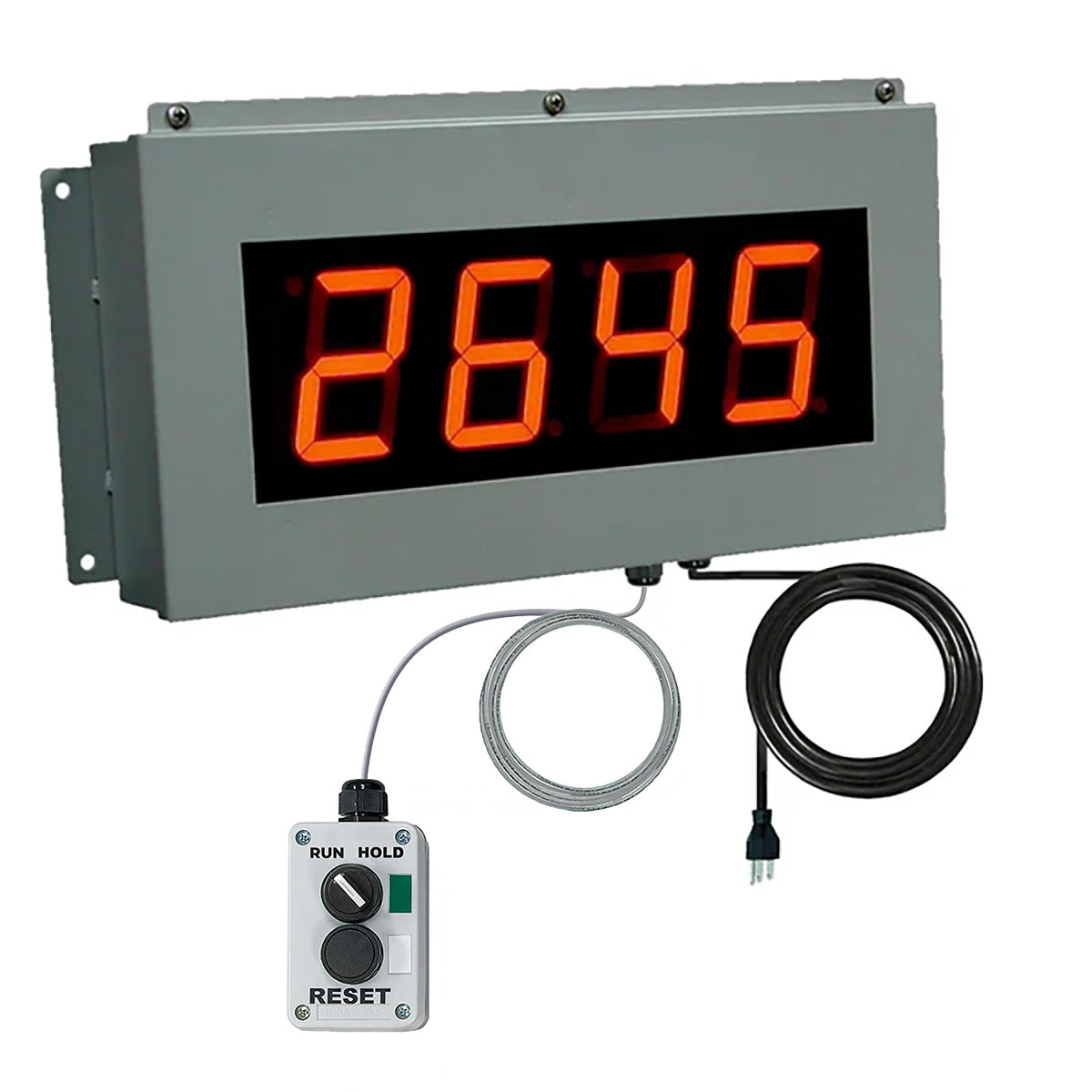 LED Industrial Timer with Control Switches