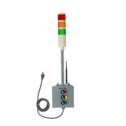 Wireless Andon Tower Lights Transmitter and Receiver Bundle, 700ft Range