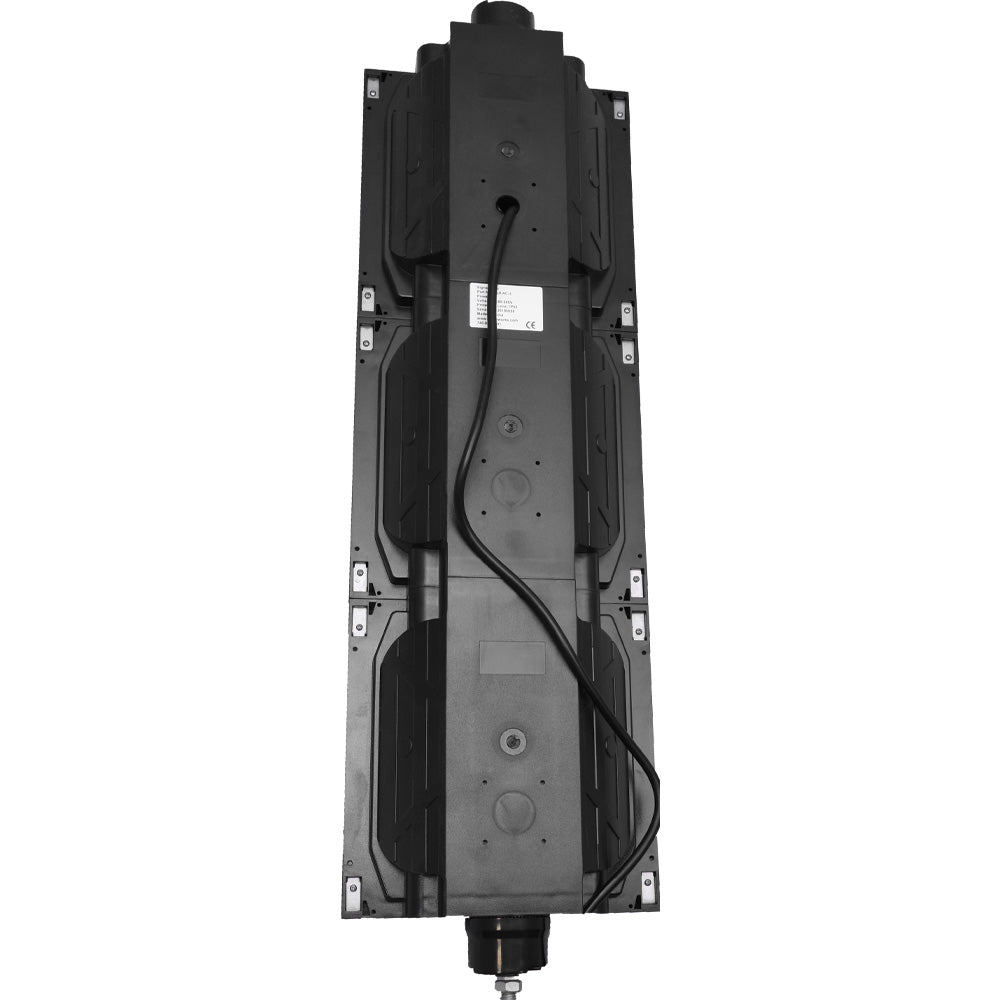 Wireless triple 8 inch traffic light with on a white background.